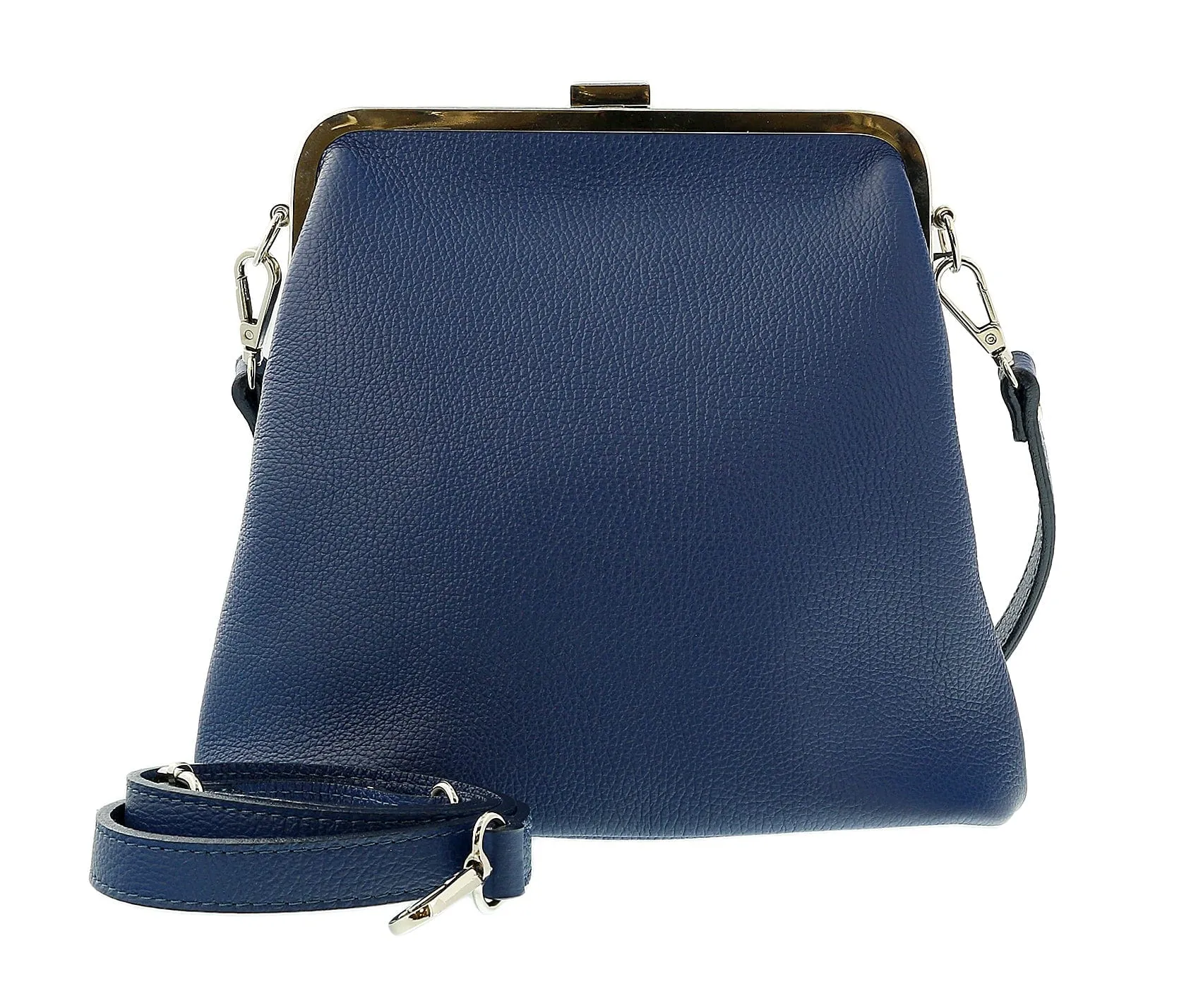 Pierre Cardin Blue Leather Small Vintage Shoulder Crossbody Bag