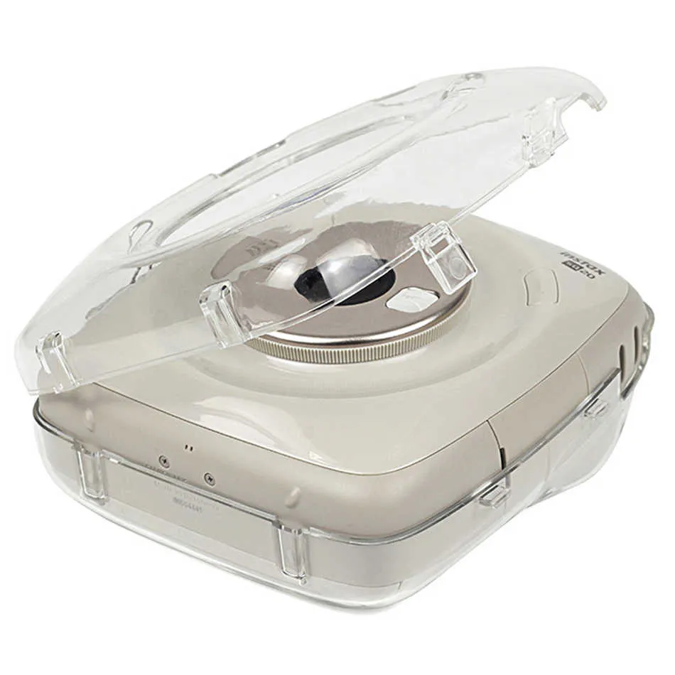 Pikxi CSQ20 Fujifilm Instax Square SQ20 Instant Camera Clear Transparent Case White