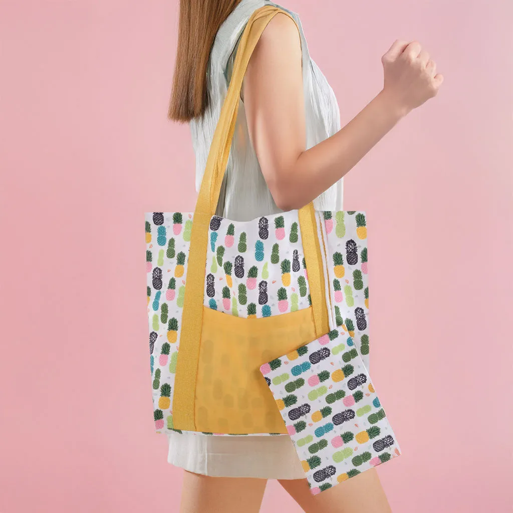 Pineapple Canvas Tote Bag