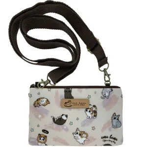 Pink Cat Yoga Zipper Crossbody