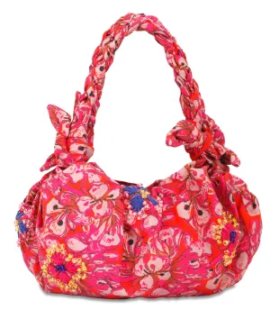 Pink Recycled Cotton Braided Bag