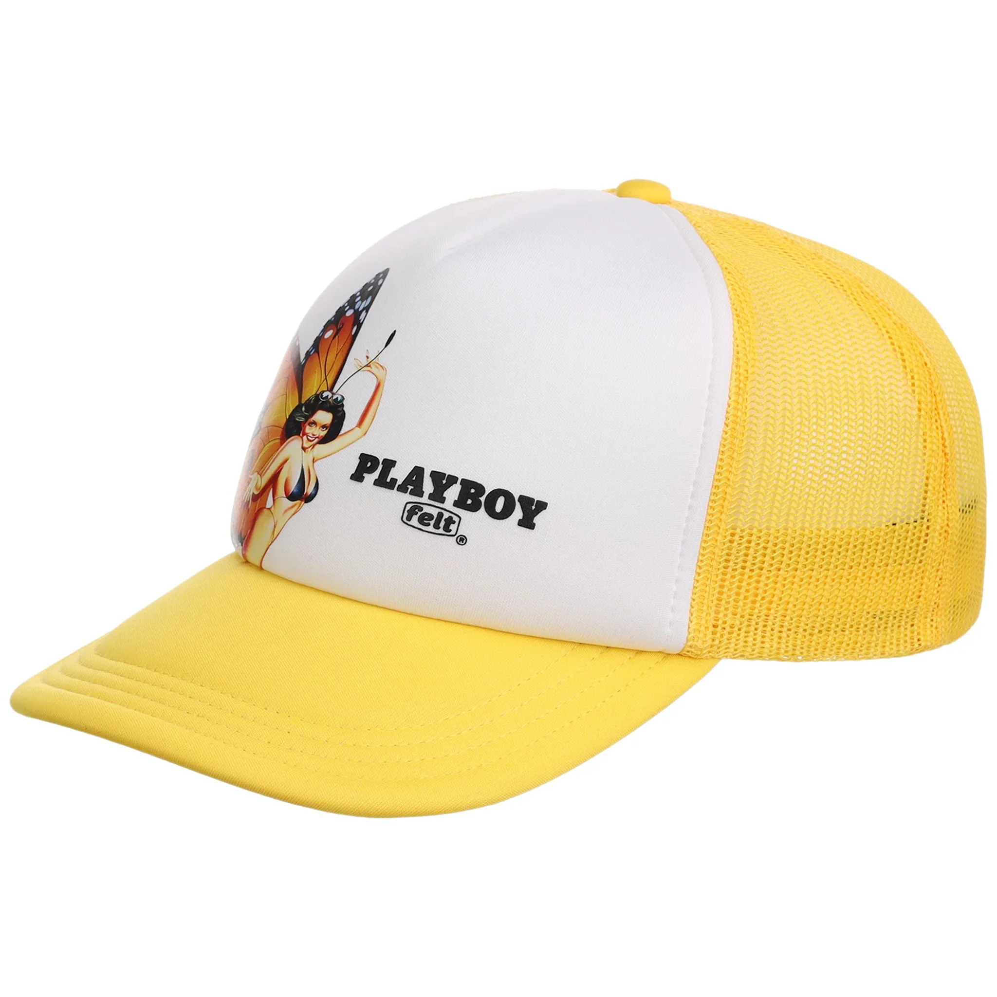 Playboy x FELT Butterfly A-Frame Trucker Yellow