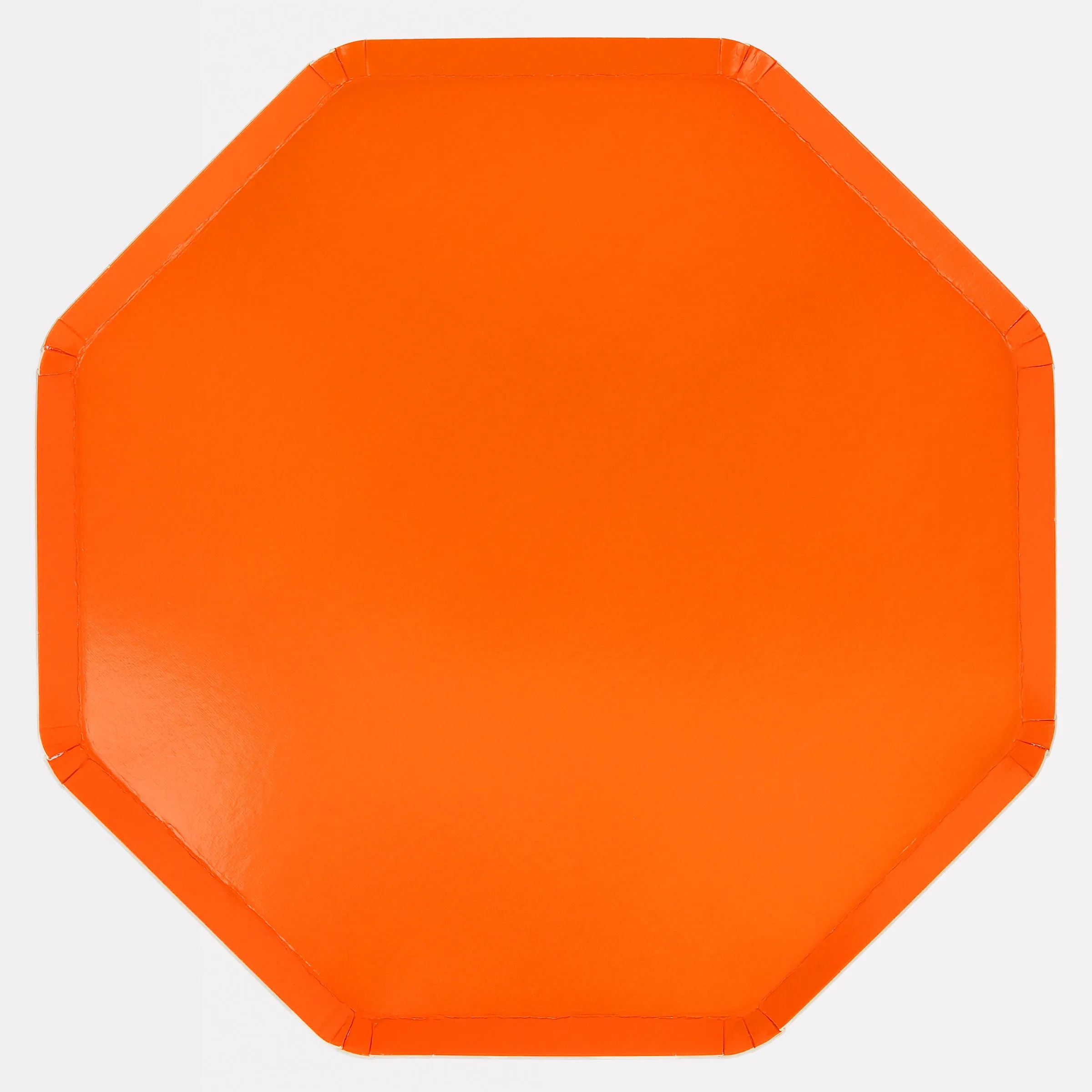 Pumpkin Orange Dinner Plates (x 8)