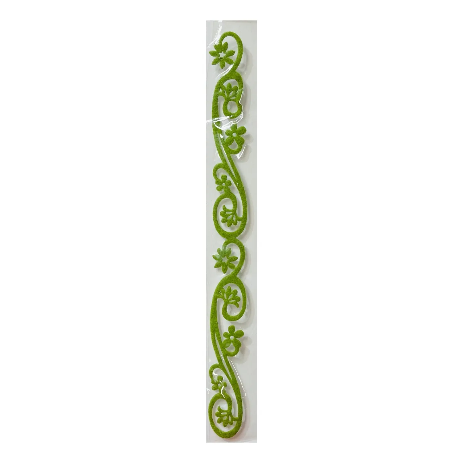 Queen & Co 12" Self-Adhesive Felt Fusion - Flower Vine - Green*