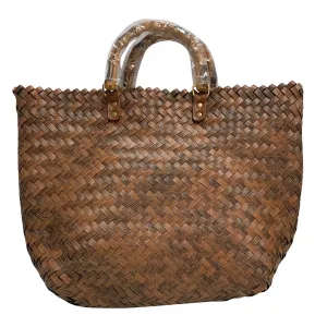 Rattan Bag Straw Boho Bali Bag Wicker Basket Bag Handwoven Tote Eco Friendly Bag #9