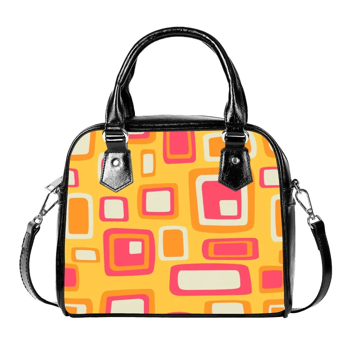 Retro Handbag, Retro Purse,  Women's Purse, Mod 60s, Women's Handbag, Mod handbag, Vintage inspired Bag, 60s style handbag, Geometric Bag