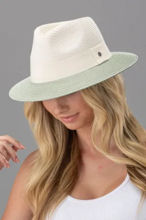 Rigon Bangalow Fedora - Ivory/Sage