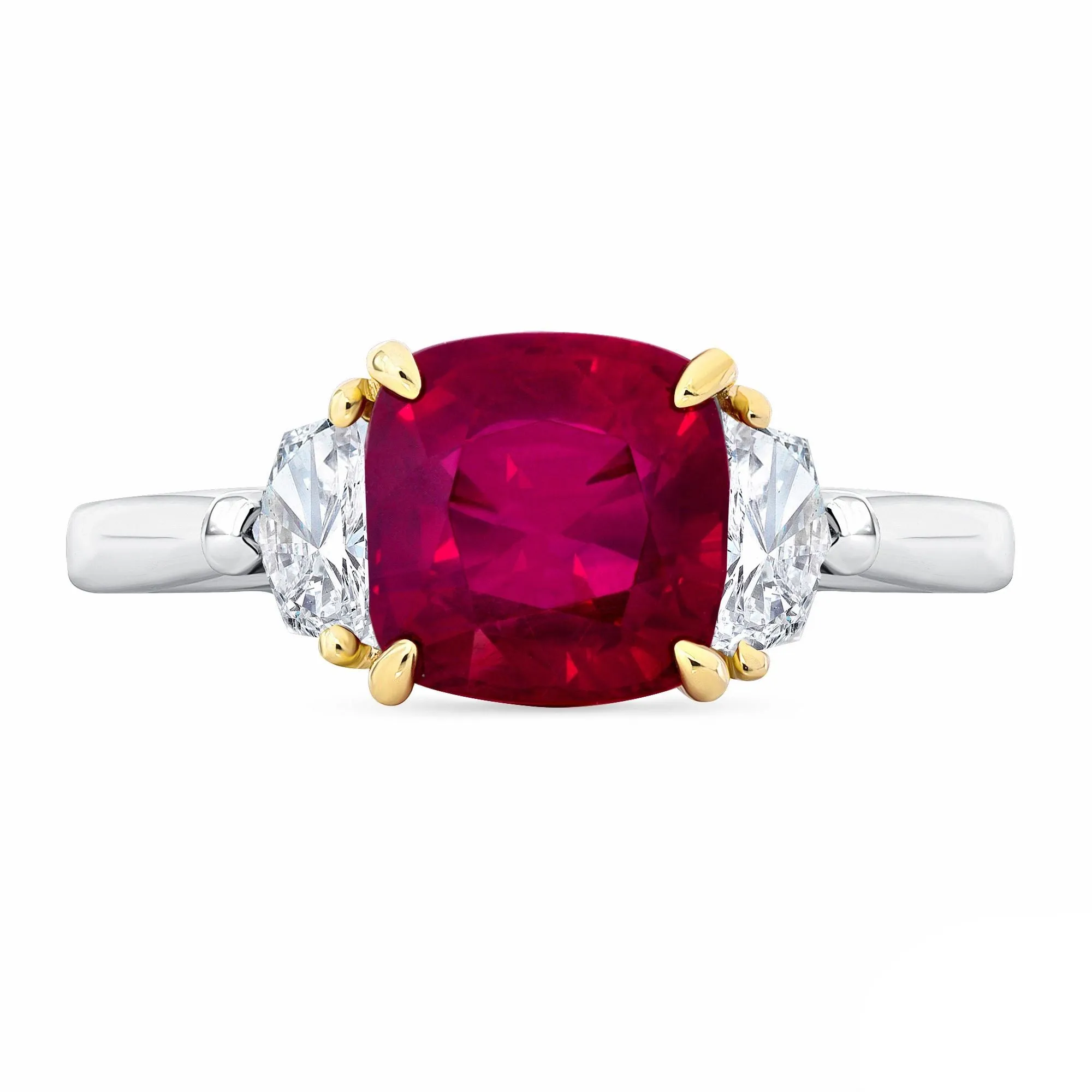 Ruby and Diamond Ring - GIA Certified - Untreated