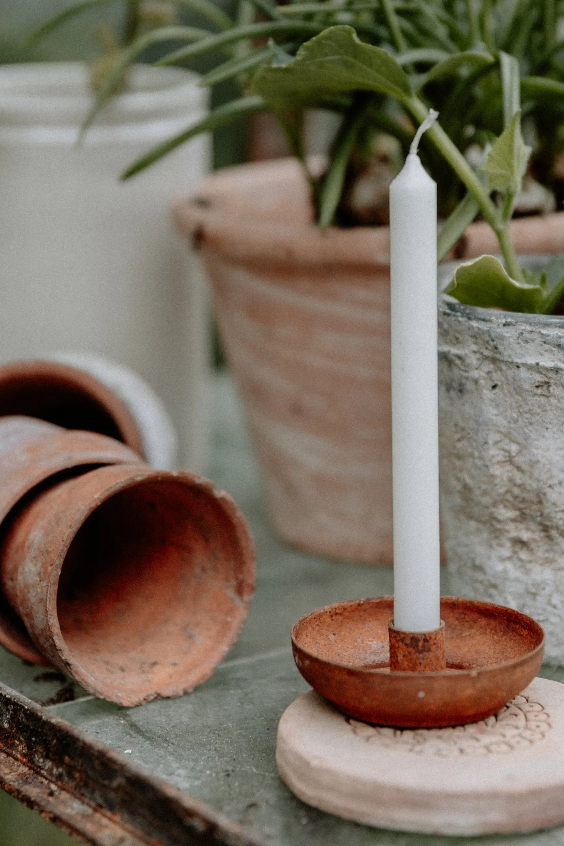 Rusty Candle Holder