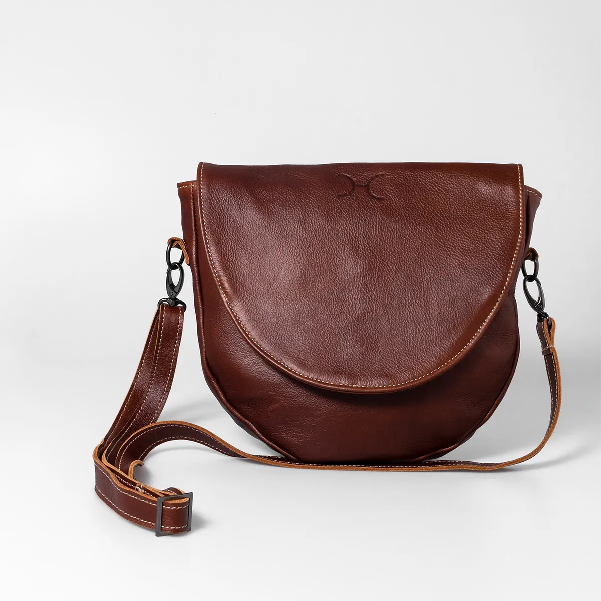 Saddle Handbag Leather