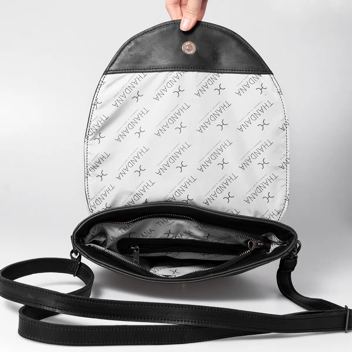 Saddle Handbag Leather