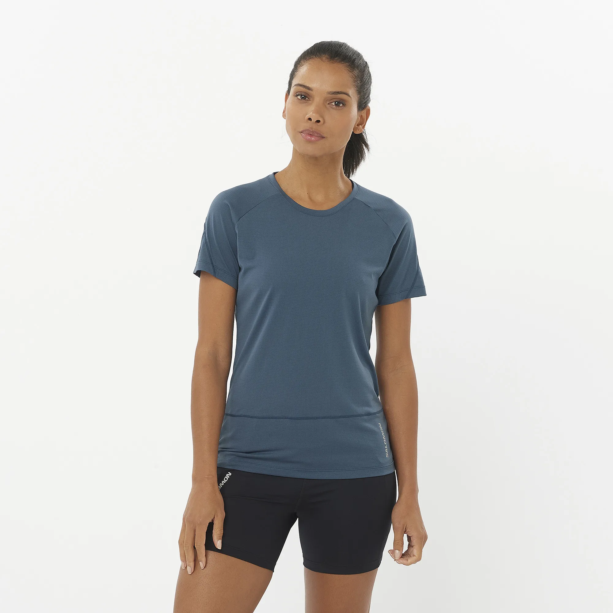 Salomon Women&#x27;s Cross Run Tee Midnight Navy | Buy Salomon Women&#x27;s Cross Run Tee Midnight Navy here | Outnorth