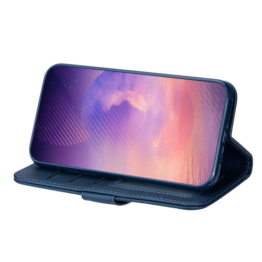 Samsung Galaxy A32 5G Leather Case Flip Cover with Zipper - Dark Blue