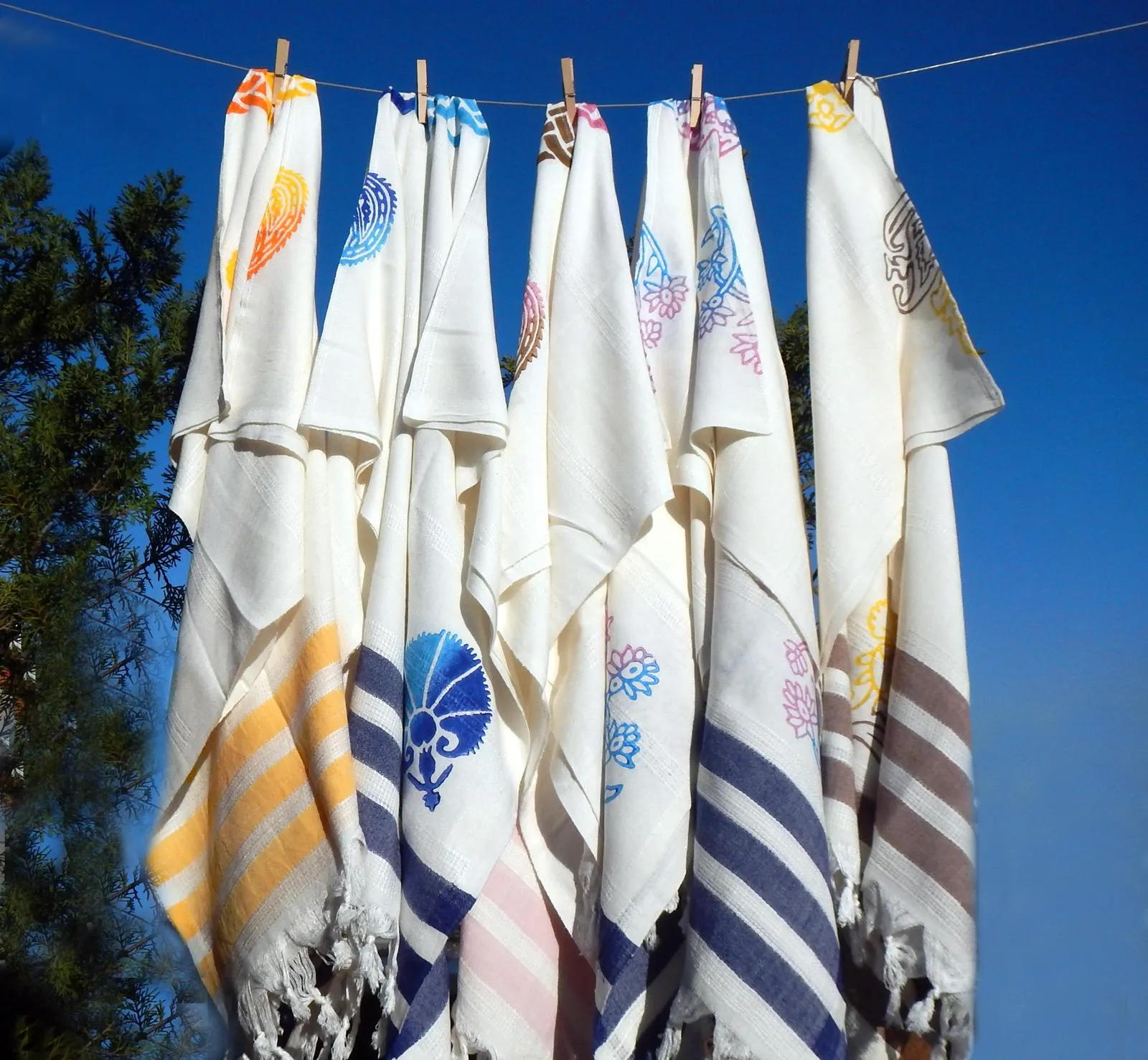 Santorini Sarong Magnolia Turkish Towel