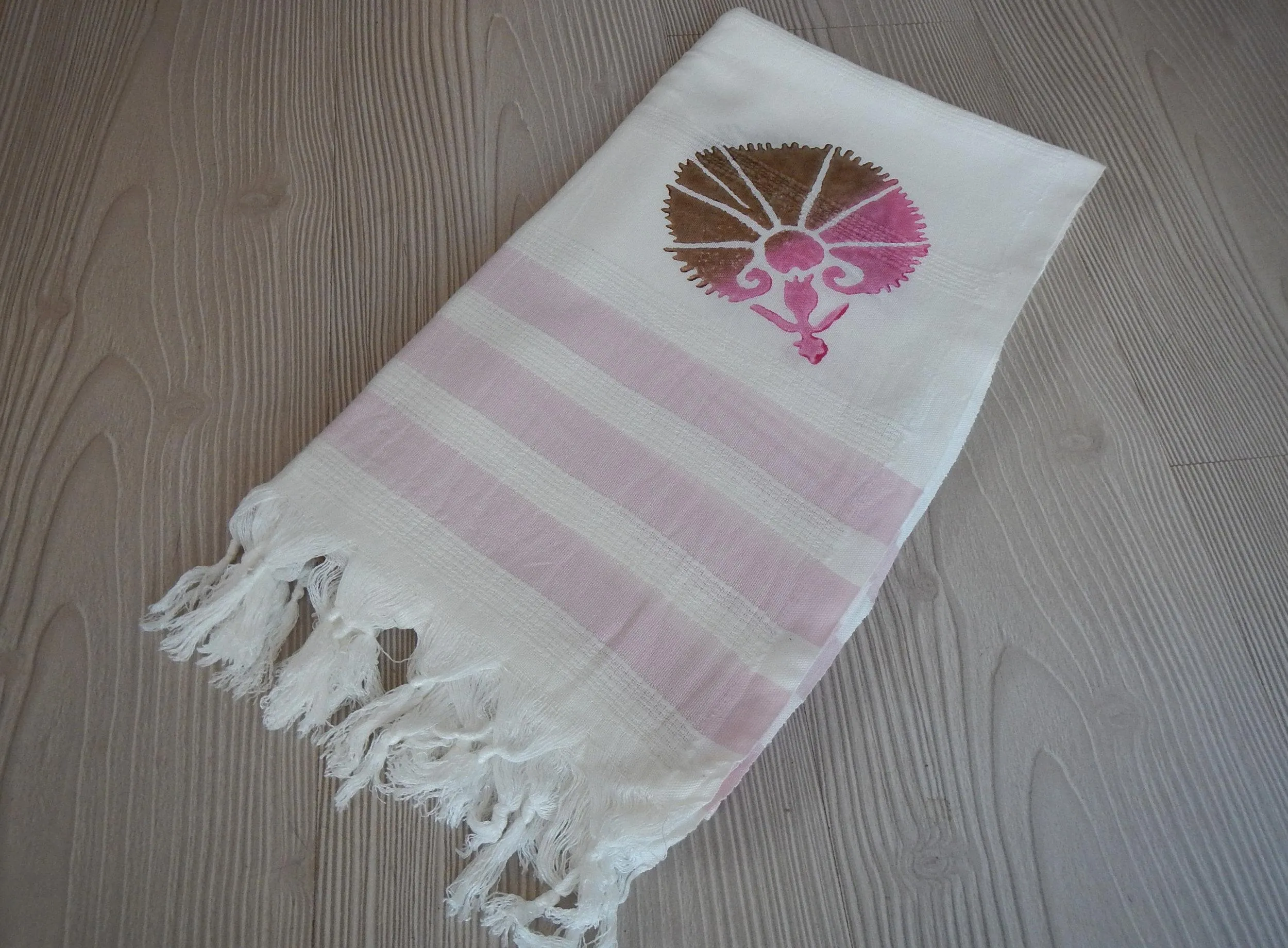 Santorini Sarong Magnolia Turkish Towel