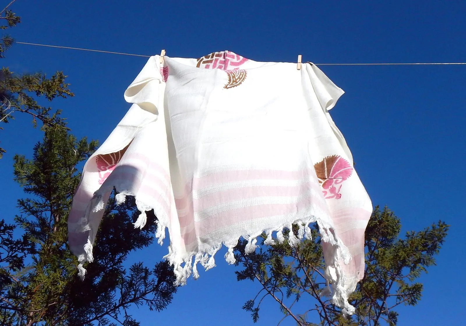 Santorini Sarong Magnolia Turkish Towel