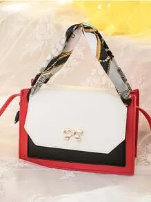 Scarf Tie Satchel Bag