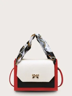 Scarf Tie Satchel Bag