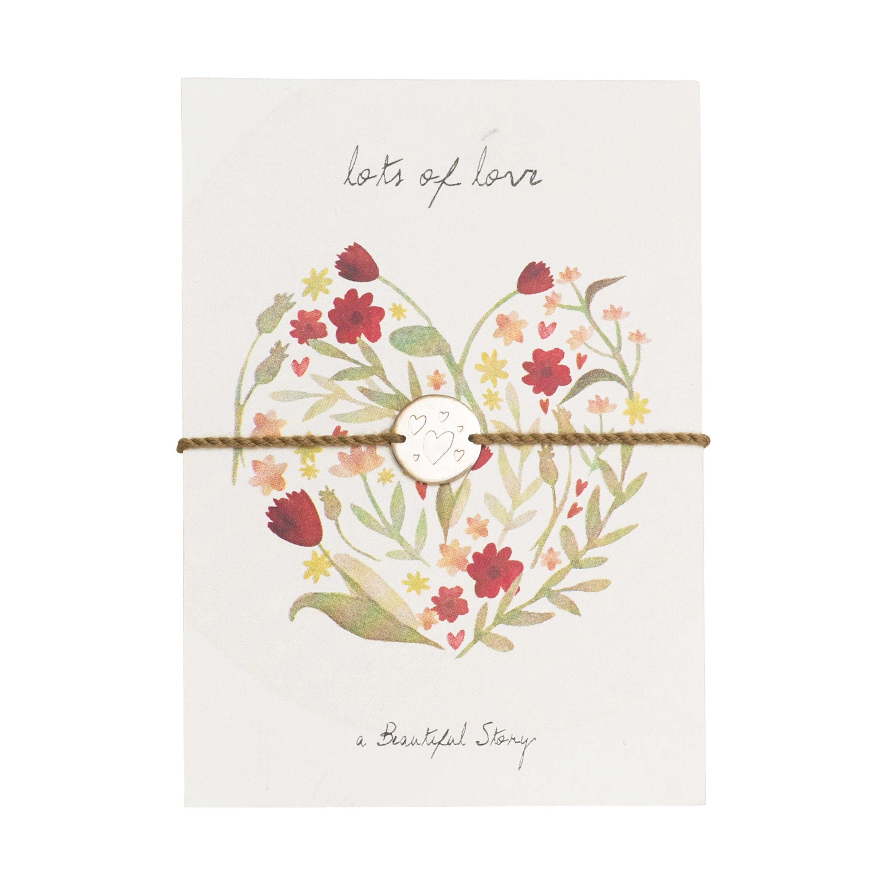 Schmuck Postkarte Blumen 'Lots of Love'