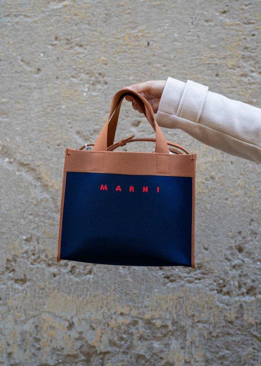SHOPPING BAG - Iris/Peanuts/Red
