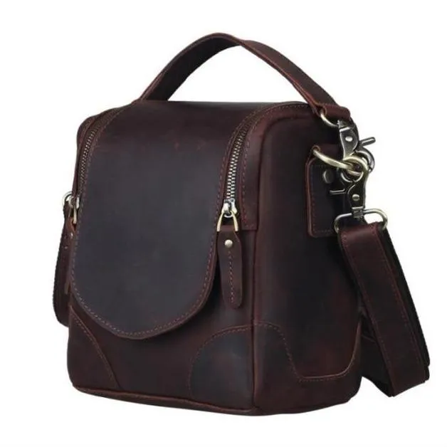 Small Leather Camera Bag - Leather Camera Lens Case