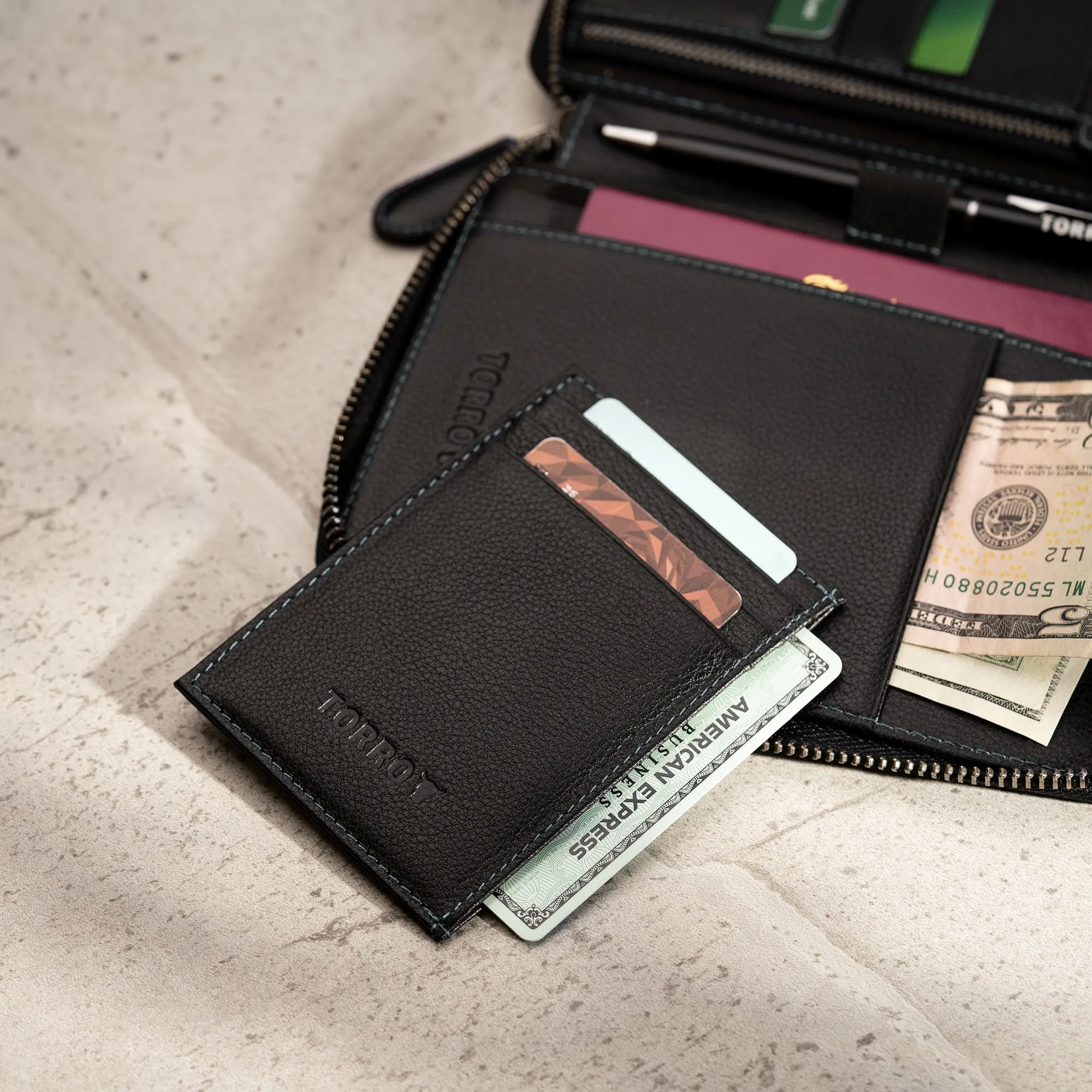 Solo Leather Travel Wallet / Organiser