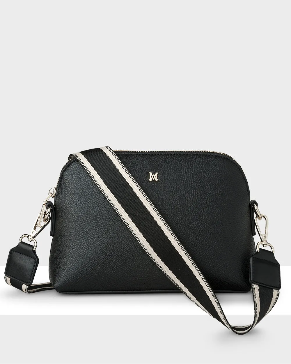 Sophie Curve Top Crossbody Bag   Stripe Bag Strap