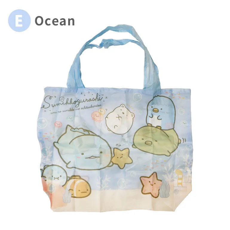 Sumikko Gurashi Corner Creature Shopping Bag Picnic Ice Cream Doll Garden Ocean Eco-Friendly Tote Bag Storage Tote Bag