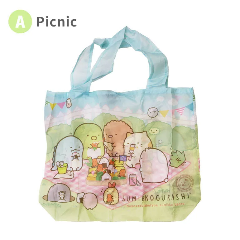 Sumikko Gurashi Corner Creature Shopping Bag Picnic Ice Cream Doll Garden Ocean Eco-Friendly Tote Bag Storage Tote Bag
