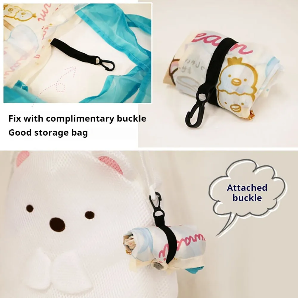 Sumikko Gurashi Corner Creature Shopping Bag Picnic Ice Cream Doll Garden Ocean Eco-Friendly Tote Bag Storage Tote Bag