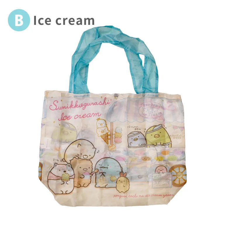 Sumikko Gurashi Corner Creature Shopping Bag Picnic Ice Cream Doll Garden Ocean Eco-Friendly Tote Bag Storage Tote Bag