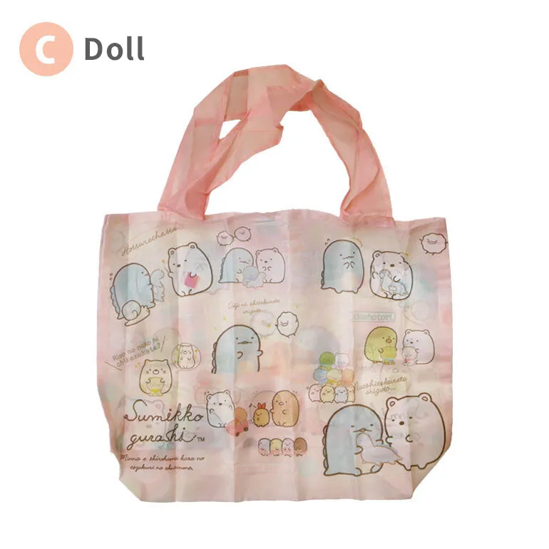 Sumikko Gurashi Corner Creature Shopping Bag Picnic Ice Cream Doll Garden Ocean Eco-Friendly Tote Bag Storage Tote Bag