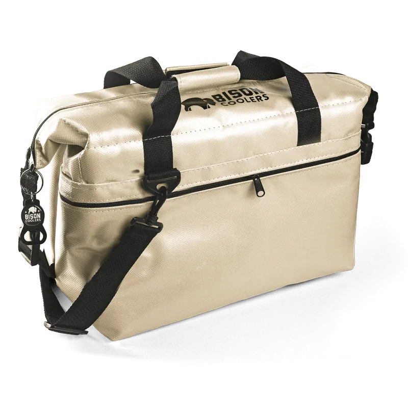 Tan Bison 24 Can -SoftPak Cooler Bag