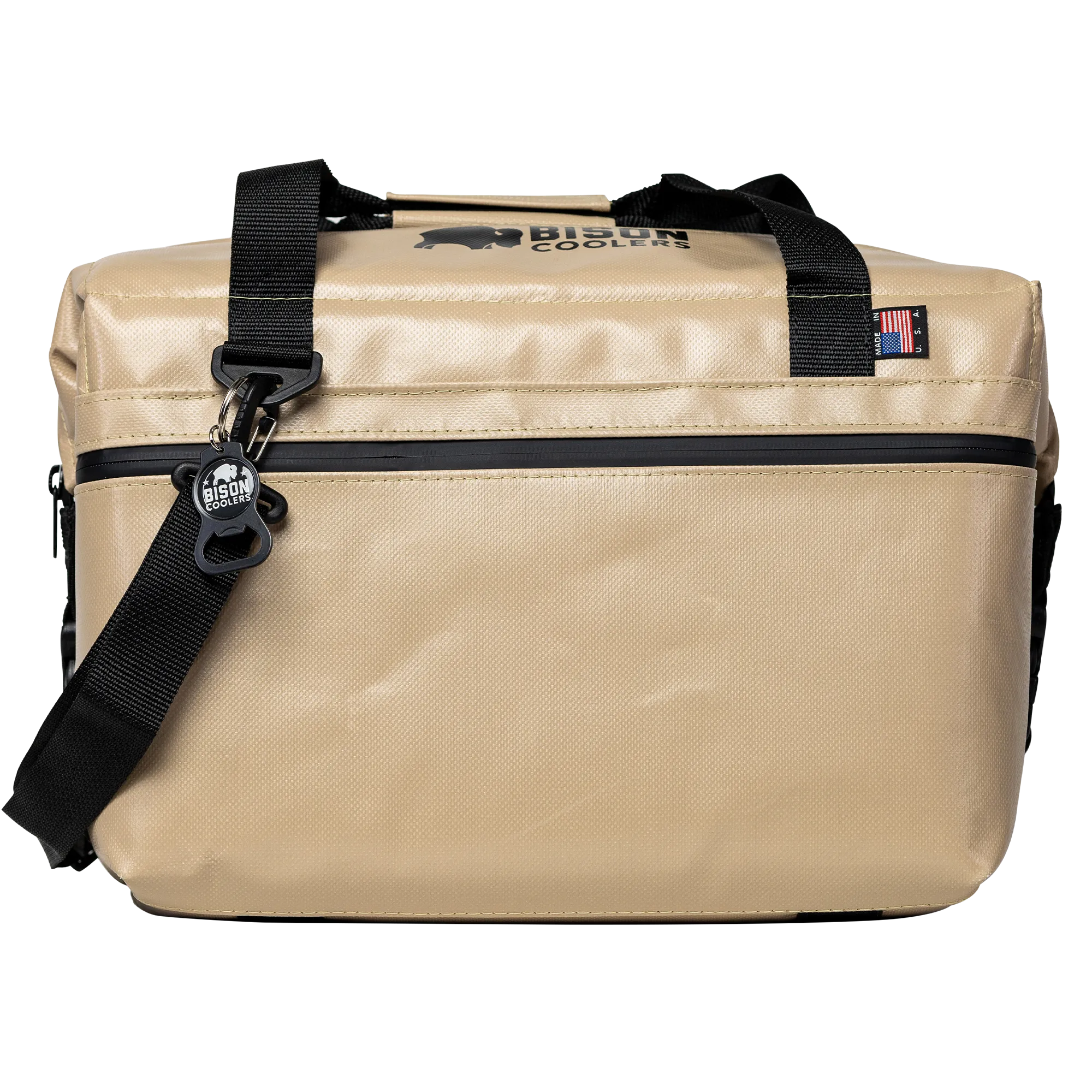 Tan Bison 24 Can -SoftPak Cooler Bag