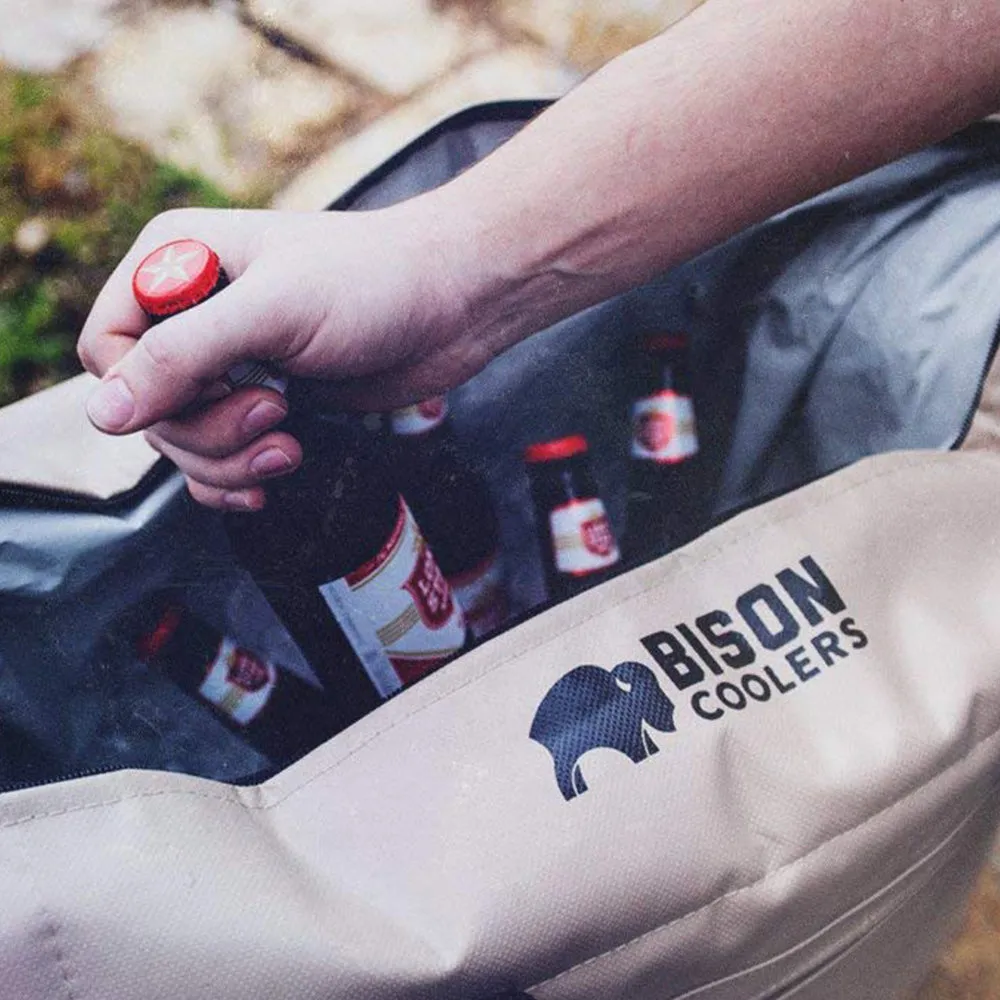 Tan Bison 24 Can -SoftPak Cooler Bag