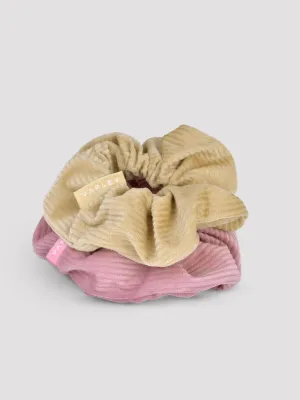 Tan / Nostalgia Rose Vista Scrunchies
