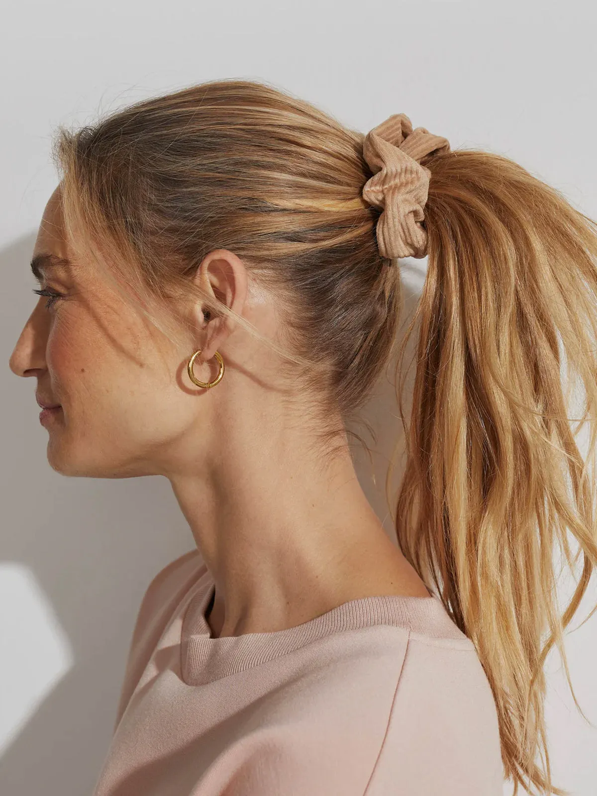 Tan / Nostalgia Rose Vista Scrunchies