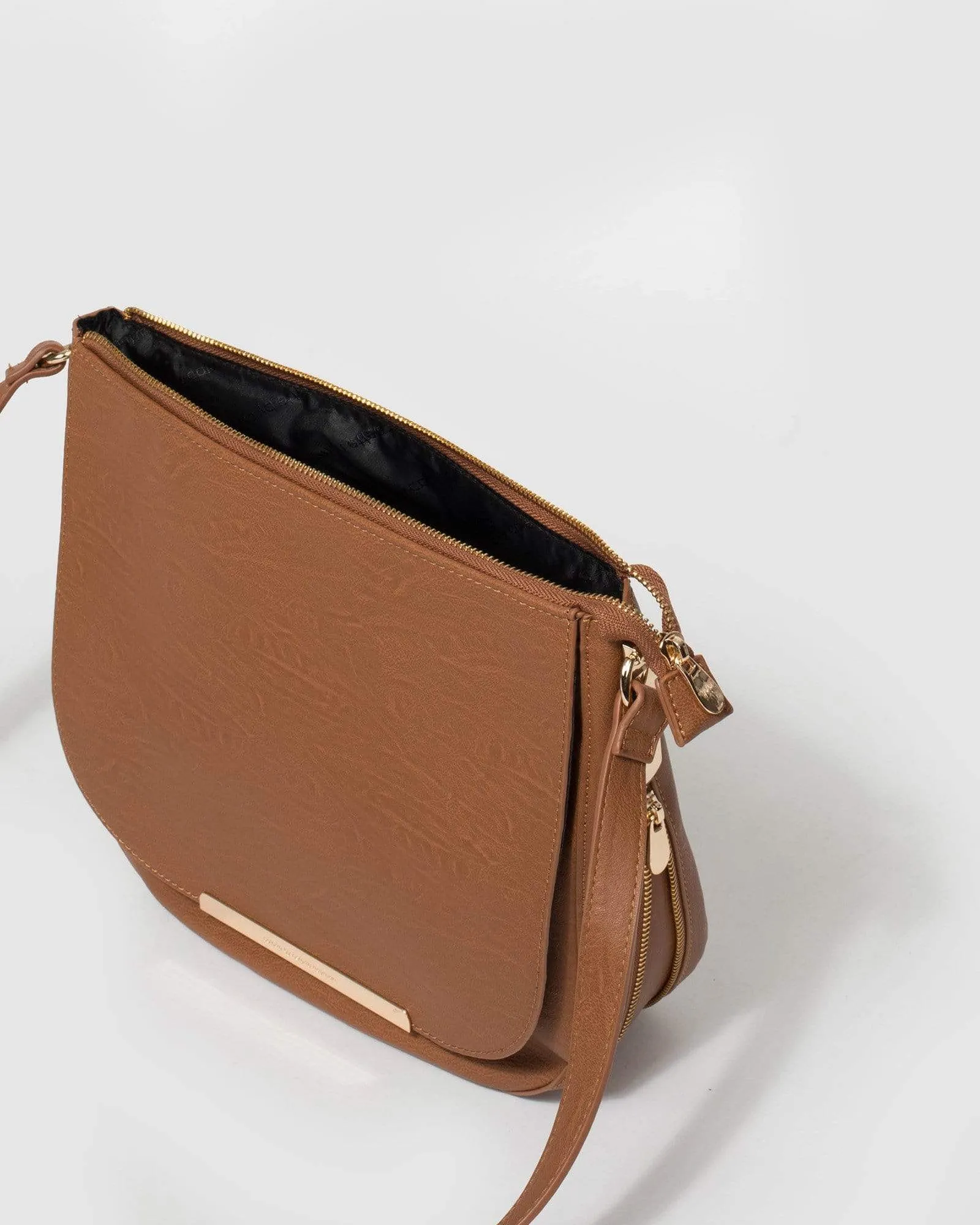Tan Sabina Saddle Bag