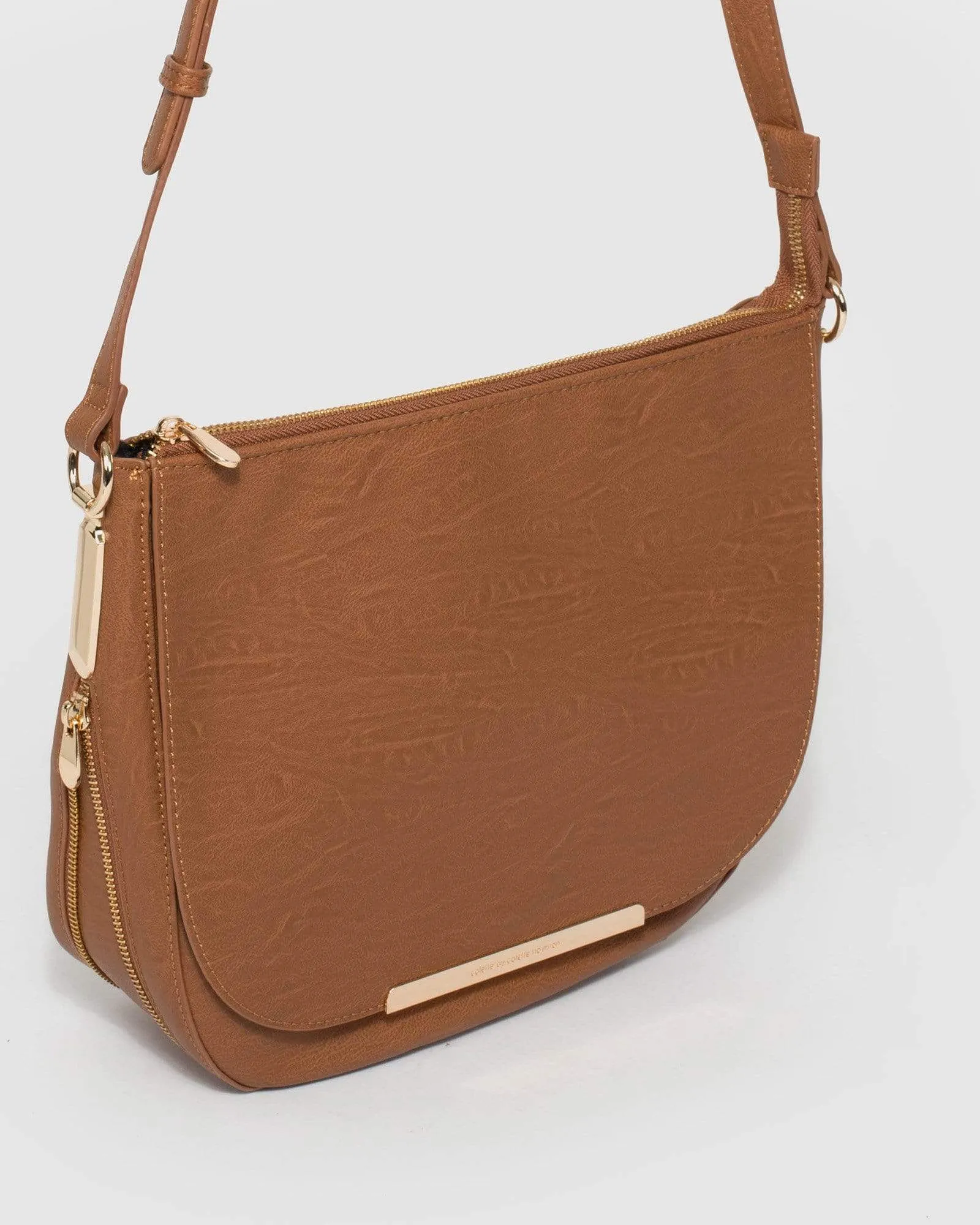 Tan Sabina Saddle Bag