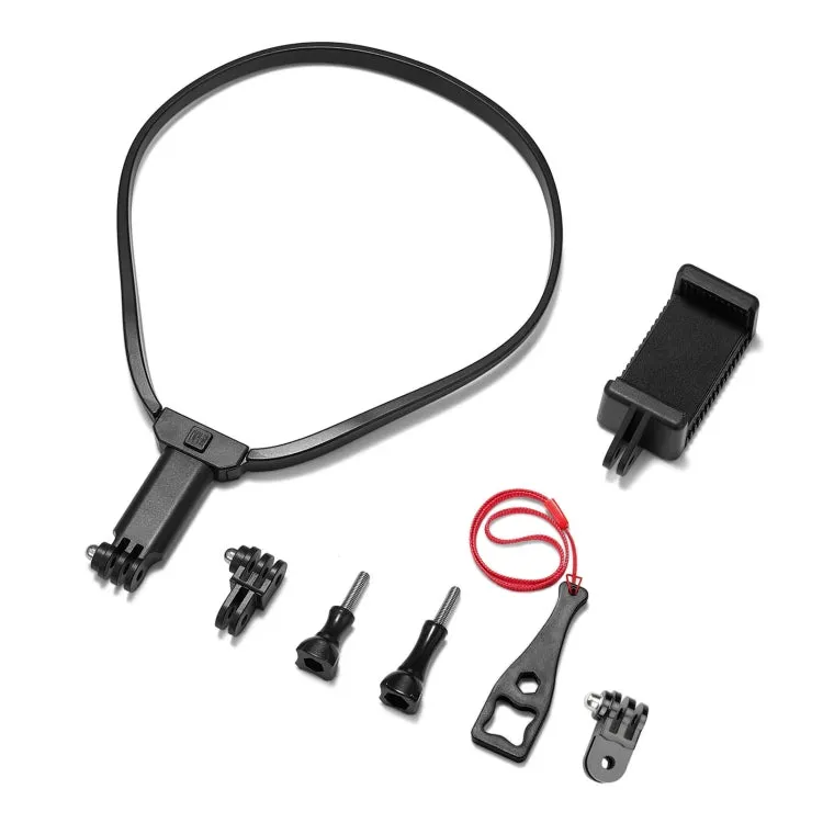 TELESIN Sports Camera Neck Mount First View Vlog Collar Cell Phone Holder(Bracket)