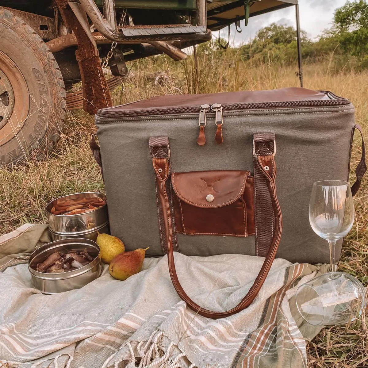 Thandana Canvas & Leather Big Boy Box 45L Cooler