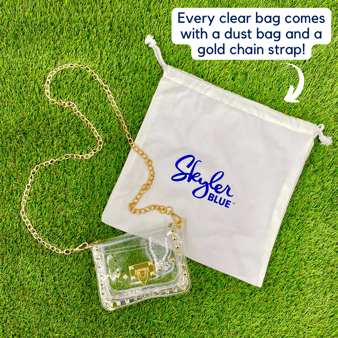 The Eugene Clear Small Studded Bag