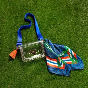 The Gainesville Clear Small Studded Bag