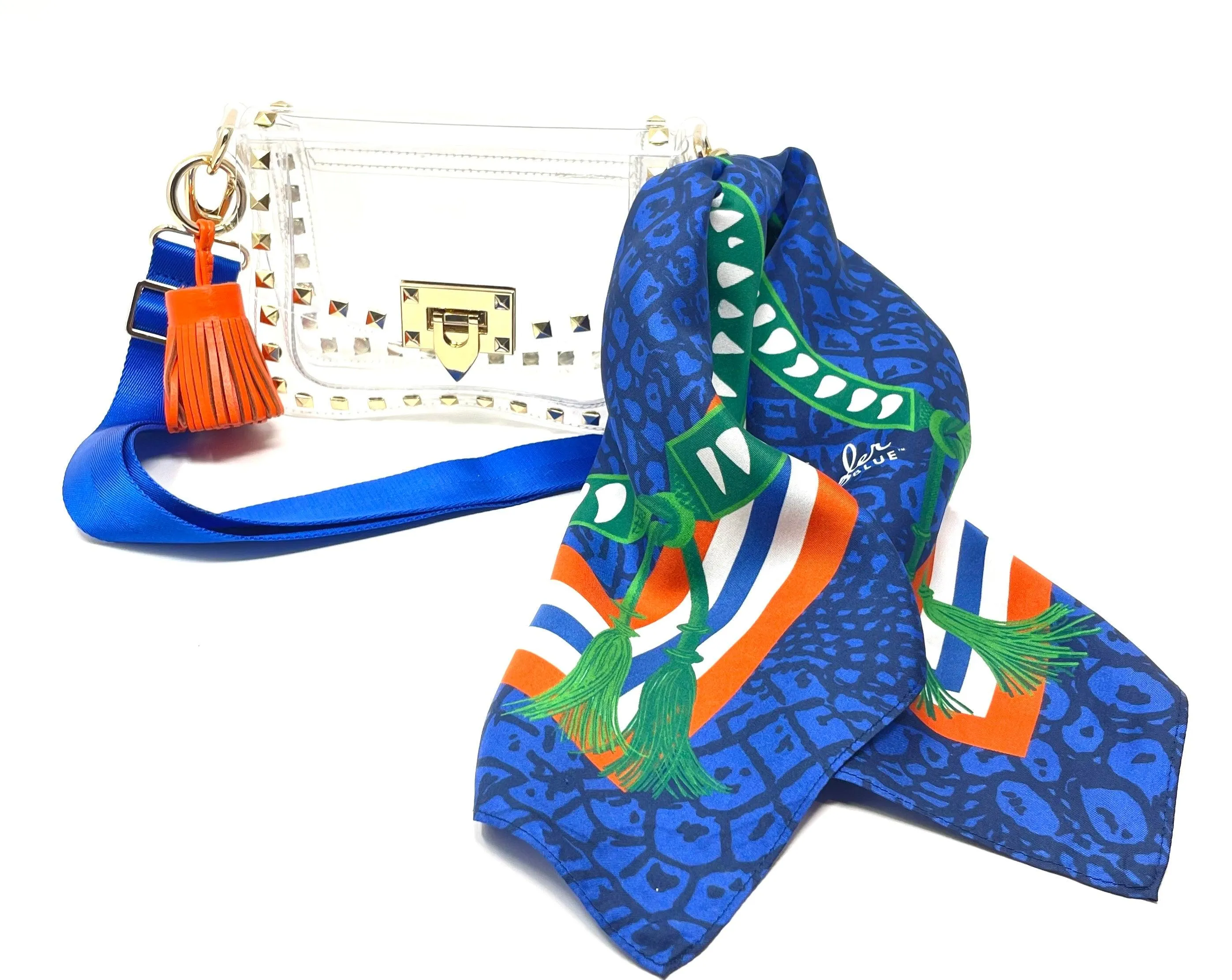 The Gainesville Clear Small Studded Bag