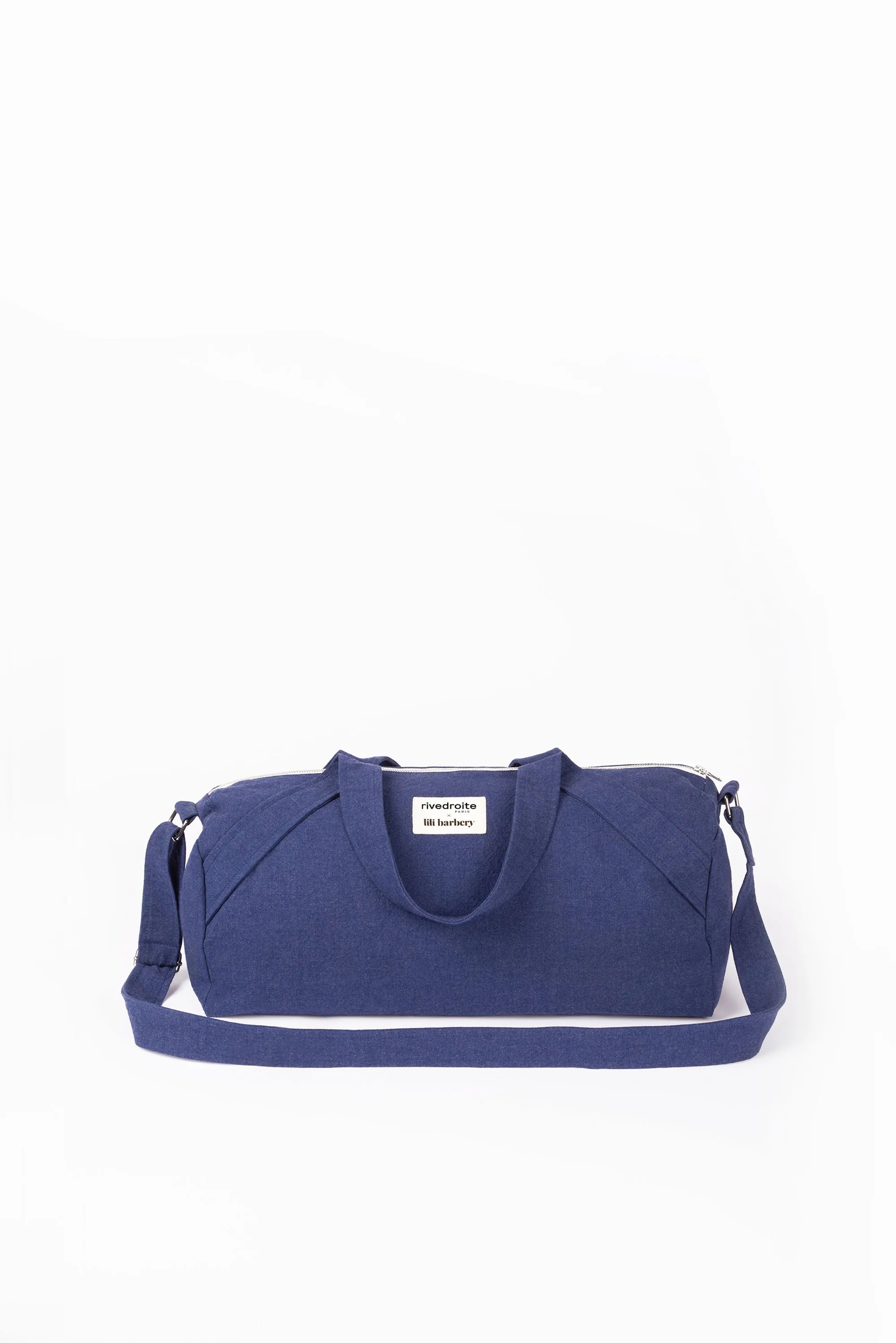 The small yoga bag in collaboration with Lili Barbery - Recycled cotton Midnight Blue