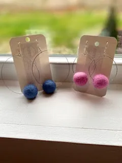 Tilda  Felt Hoop Earrings