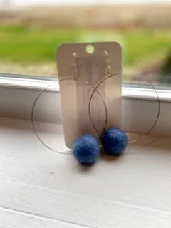 Tilda  Felt Hoop Earrings
