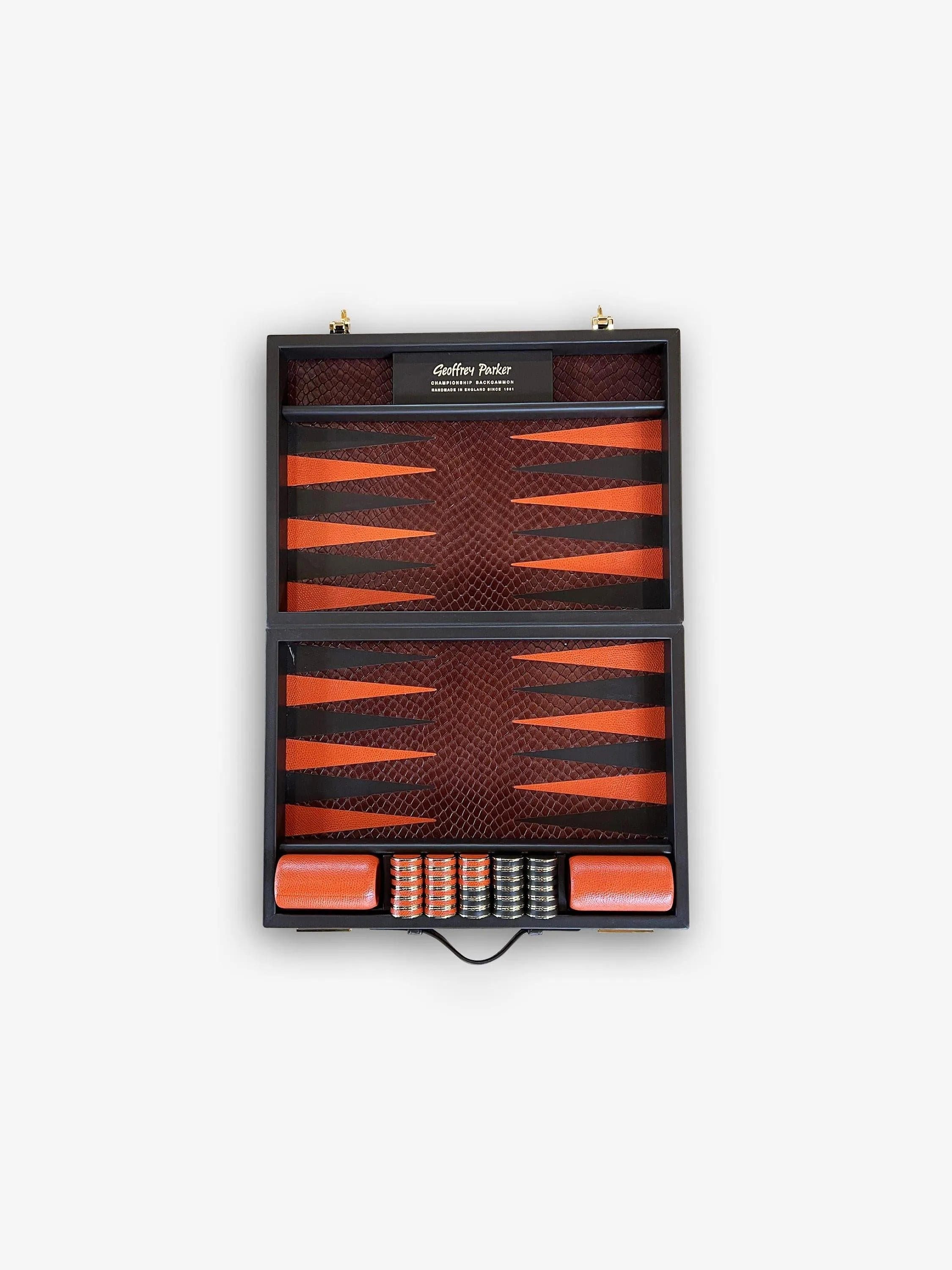Travel Size Backgammon Board by Geoffrey Parker