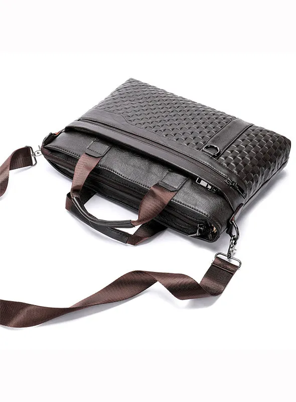 Trendy Good Leather Brief Cases For Mens Fashion Office Briefcase Bags