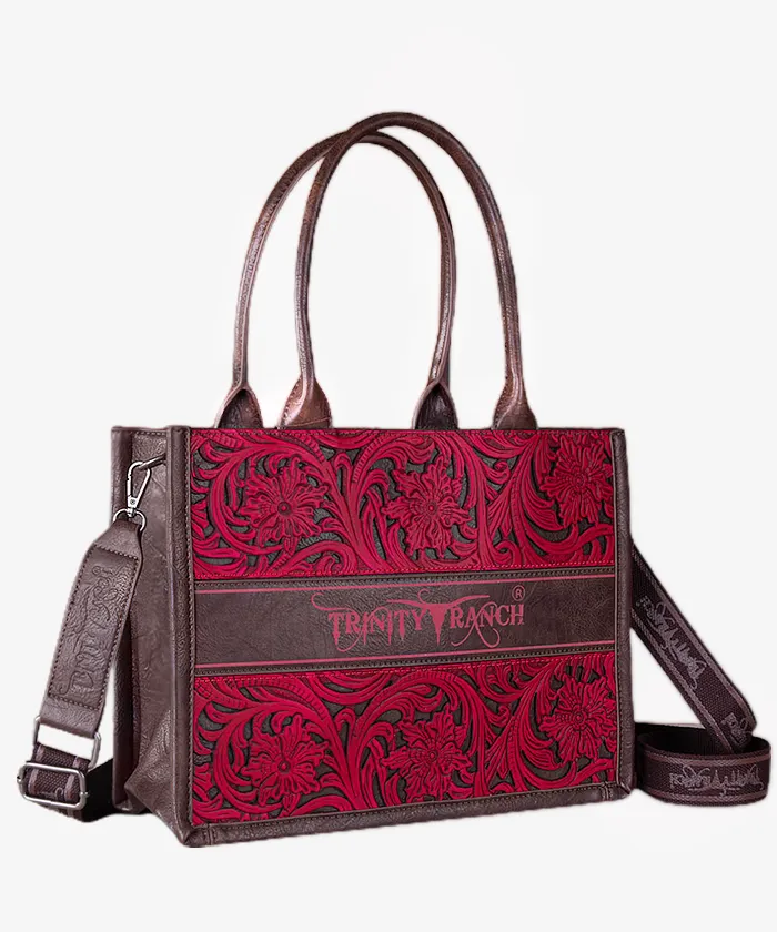 Trinity Ranch Tooled Concealed Carry Tote
